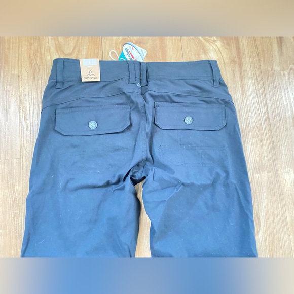 PrAna Black Halle Pant Zion Size 0 Short Inseam Relaxed Fit Mid Rise NWT - Picture 9 of 10
